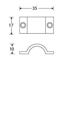 Geleidezadel halfrond laag MTO