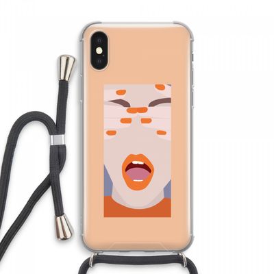 Surprise: iPhone XS Max Transparant Hoesje met koord