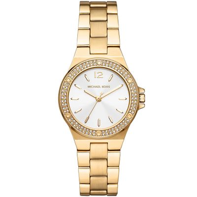 Michael Kors MK7278 Horloge Lennox staal goudkleurig-wit 33 mm