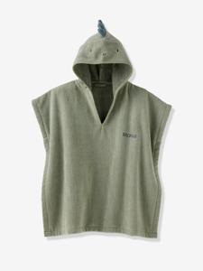 Badponcho baby personaliseerbaar Animal olijf