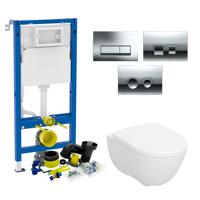 Geberit up100 Toiletset Tropea By Geberit | Softclose | Delta Drukplaat