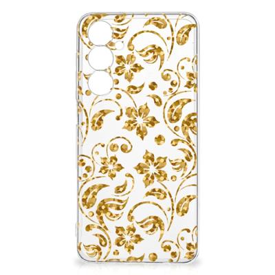 Samsung Galaxy A54 5G | TPU Case | Gouden Bloemen