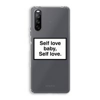 Self love: Sony Xperia 10 III Transparant Hoesje