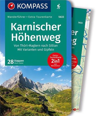 Wandelgids 5633 Kompass Wanderführer Karnischer Höhenweg | Kompass