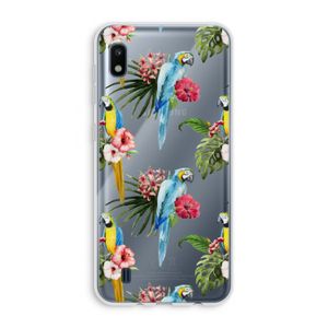 Kleurrijke papegaaien: Samsung Galaxy A10 Transparant Hoesje