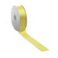 Satijnlint PREMIUM Double face 16mm x 25 meter yellow
