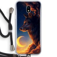 Night Guardian: Samsung Galaxy J3 (2017) Transparant Hoesje met koord