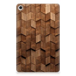 Silicone Tablet Hoes voor Lenovo Tab M10 Plus (3e generatie) Wooden Cubes