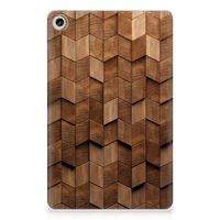 Silicone Tablet Hoes voor Lenovo Tab M10 Plus (3e generatie) Wooden Cubes - thumbnail