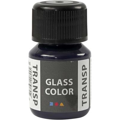 Creativ Company Glass color transparent, marineblauw, 30 ml/ 1 fles