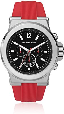 Horlogeband Michael Kors MK8169 Rubber Rood 13mm