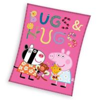 Peppa Pig Coral fleece deken bugs- 110 x 140 cm