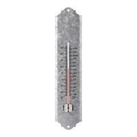 Buiten thermometer oud zink 30 cm   -