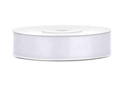 Satijnlint wit 12mm/25m