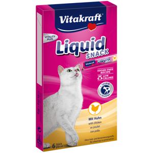 Vitakraft Liquid Snacks met kip kattensnack (6 x 15g) 11 verpakkingen