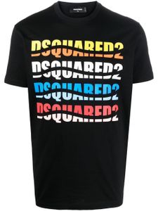 DSQUARED2 t-shirt à logo imprimé - Noir