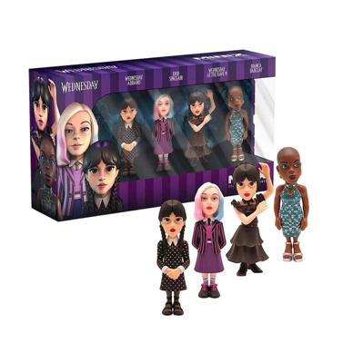 Wednesday: Wave 4 - 3 inch PVC Figuur 4-Pak LAATSTE STUKS