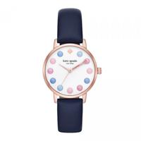 Horlogeband Kate Spade New York kSW1454 Leder Blauw 16mm