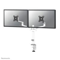Neomounts ds60-425wh2 desk-mount, 2x 27 inch/ 8kg, tilt/ rotate/ swivel, 100x100 mm, white