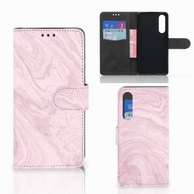 Huawei P30 | Bookcase | Marble Pink - Origineel Cadeau Vriendin