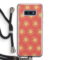 Zon: Samsung Galaxy S10e Transparant Hoesje met koord