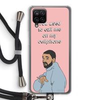 Hotline bling: Samsung Galaxy A12 Transparant Hoesje met koord