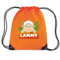 Lammy het schaapje trekkoord rugzak / gymtas oranje voor kinderen   -