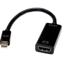 Value 12.99.3142 DisplayPort-kabel Mini-displayport / HDMI Adapterkabel Mini DisplayPort-stekker, HDMI-A-bus 0.15 m Zwart - thumbnail