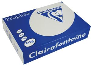 Clairefontaine Trophée Pastel, gekleurd papier, A4, 210 g, 250 vel, lichtgrijs