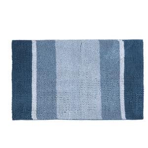 Differnz Fading badmat 100% microfiber - geschikt voor vloerverwarming - 60 x 90 cm - blauw