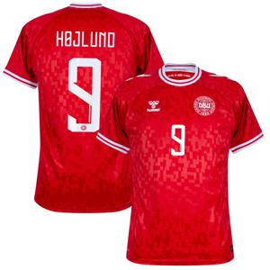 Denemarken Shirt Thuis 2024-2025 + Højlund 9