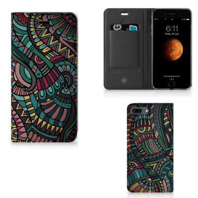 Apple iPhone 7 Plus | 8 Plus | Hoesje met Magneet | Aztec