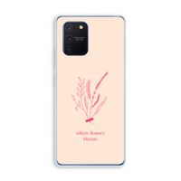 Where flowers bloom: Samsung Galaxy Note 10 Lite Transparant Hoesje