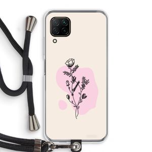 Roses are red: Huawei P40 Lite Transparant Hoesje met koord
