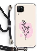Roses are red: Huawei P40 Lite Transparant Hoesje met koord