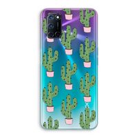 Cactus Lover: Oppo A72 Transparant Hoesje