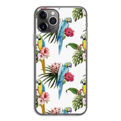 Kleurrijke papegaaien: iPhone 11 Pro Transparant Hoesje