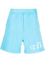 DSQUARED2 short de sport à logo imprimé - Bleu - thumbnail