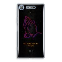 Praying For My Haters: Sony Xperia XZ1 Transparant Hoesje