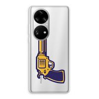 Pew Pew Pew: Huawei P50 Pro Transparant Hoesje Pew Pew Pew: Huawei P50 Pro Transparant Hoesje