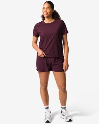 HEMA Damessportbroekje bordeauxrood (bordeauxrood)