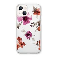 Geschilderde bloemen: iPhone 13 mini Transparant Hoesje