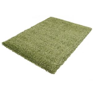 Hoogpolig vloerkleed shaggy Plus 965 5cm hoogte - Groen 120 x 170 cm