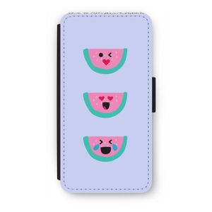 Smiley watermeloen: iPhone 8 Plus Flip Hoesje