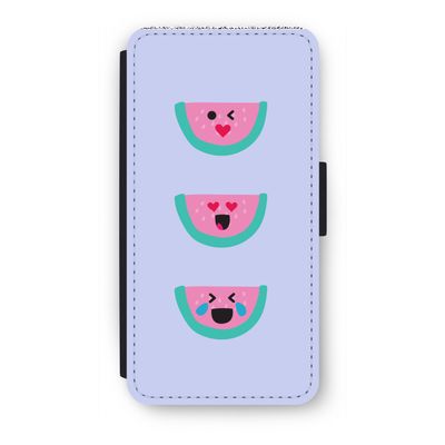 Smiley watermeloen: iPhone 8 Plus Flip Hoesje