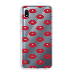 Lips: Samsung Galaxy A10 Transparant Hoesje