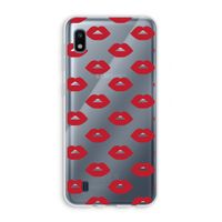 Lips: Samsung Galaxy A10 Transparant Hoesje