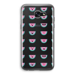 Smiley watermeloenprint: Samsung Galaxy A5 (2017) Transparant Hoesje