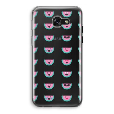 Smiley watermeloenprint: Samsung Galaxy A5 (2017) Transparant Hoesje
