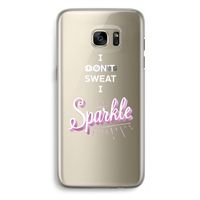 Sparkle quote: Samsung Galaxy S7 Edge Transparant Hoesje